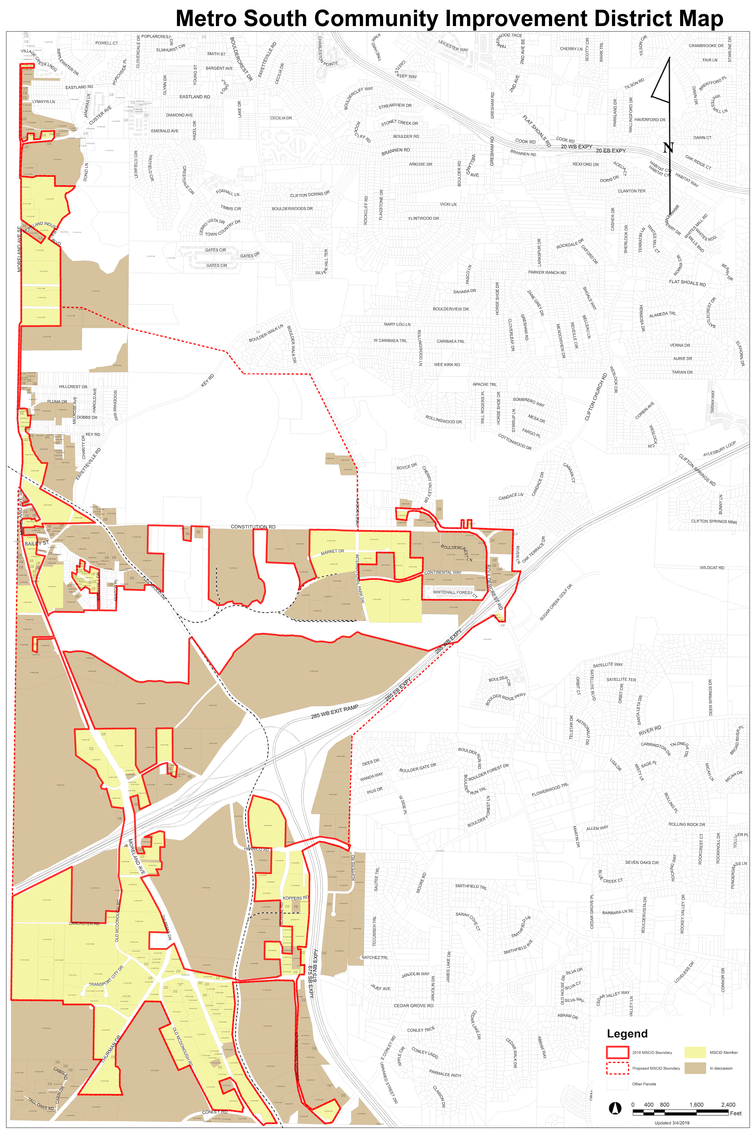 Metro South CID parcel map - for Decide DeKalb-2022